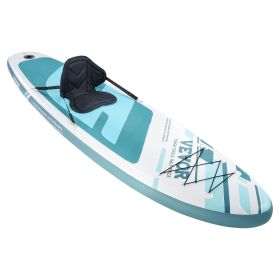 VEVOR Inflatable Stand Up Paddle Board, 10' x 33" x 6" Wide SUP Paddleboard with Removable Kayak Seat, Board Accessories, Pump, Paddle, Fin, Backpack,