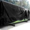 Roll of Polyethylene Tarp 12ft x 100ft. Heavy Duty Black Low Density Bags. Thickness 6 mil. Poly Tarp Cover for Storing and Transporting. Plastic Shee