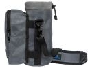 Water Bottle Holder Carrier Bottle Cooler w Adjustable Shoulder Strap and Front Pockets Suitable for 16 oz to 25oz Bottles Gray