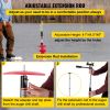 VEVOR Ice Drill Auger, 8'' Diameter Nylon Ice Auger, 41'' Length Ice Auger Bit, Auger Drill w/ 14'' Adjustable Extension Rod, Rubber Handle, Drill Ada