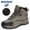 BONA 2022 New Designers Winter Plush Super Warm Snow Boots Men Outdoor Work Casual Sneakers Man High Top Rubber Ankle Boots Male