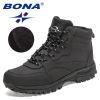 BONA 2022 New Designers Action Leather Winter Super Warm Snow Boots Men Outdoor Work Casual Shoes Man Plush Ankle Boots Comfy