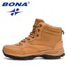 BONA 2022 New Designers Action Leather Winter Super Warm Snow Boots Men Outdoor Work Casual Shoes Man Plush Ankle Boots Comfy