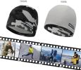 Softshell Winter Fleece Lined Beanie Hats, 9" Running Skull Cap Thermal Tactical Watch Cap Men Women