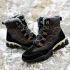 Men Ankle Boots Warm Plush For Men Snow Boots Outdoor Waterproof Winter Work Footwear Non-slip Plus Size Men Boots Winter Shoes