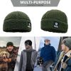 Sherpa Watch Cap - Winter Beanie Hat Fleece Lined Sports Tactical Warm Skull Cap